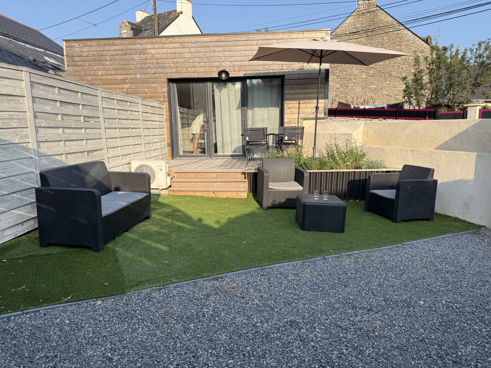 petite maison des Buissonnets - terrasse et cour privative à La Turballe