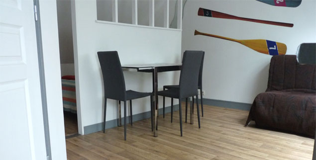 séjour en famille en bretagne sud, studio 3 personnes